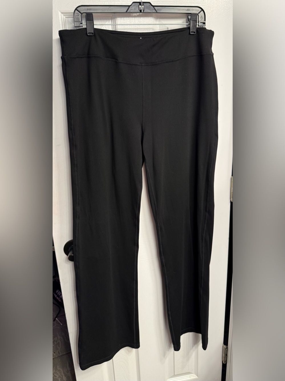 Yogipace xxl Black Straight-Leg stretchy workout or office